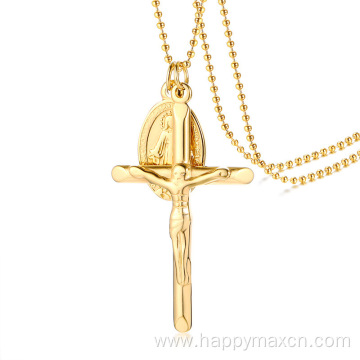 Gold Plated Titanium Steel Female Virgin Mary